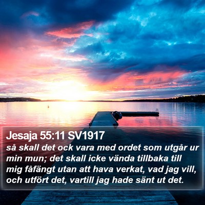Jesaja 55:11 SV1917 Bible Verse Image