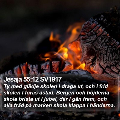 Jesaja 55:12 SV1917 Bible Verse Image