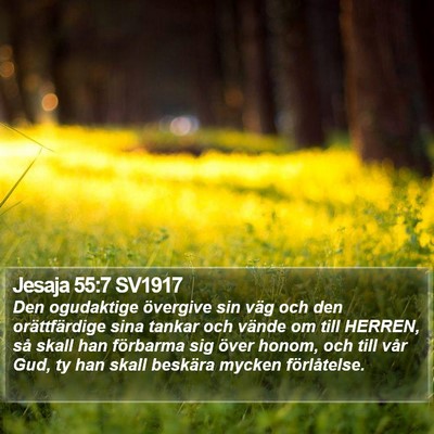 Jesaja 55:7 SV1917 Bible Verse Image
