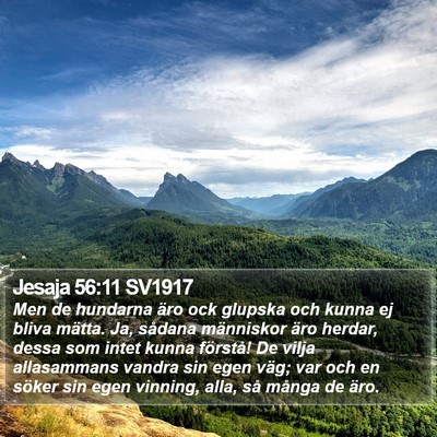 Jesaja 56:11 SV1917 Bible Verse Image