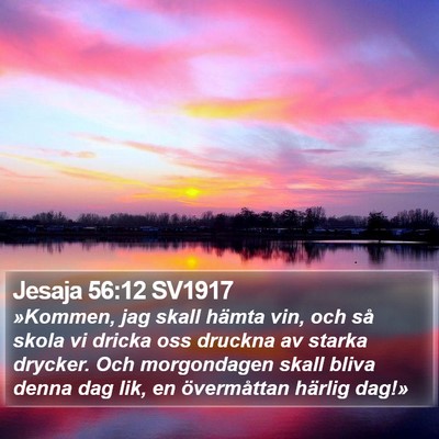 Jesaja 56:12 SV1917 Bible Verse Image