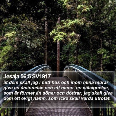 Jesaja 56:5 SV1917 Bible Verse Image