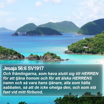 Jesaja 56:6 SV1917 Bible Verse Image