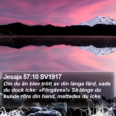 Jesaja 57:10 SV1917 Bible Verse Image
