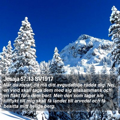 Jesaja 57:13 SV1917 Bible Verse Image