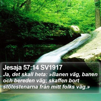 Jesaja 57:14 SV1917 Bible Verse Image