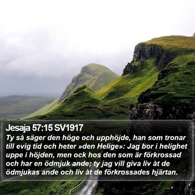 Jesaja 57:15 SV1917 Bible Verse Image