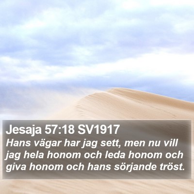 Jesaja 57:18 SV1917 Bible Verse Image