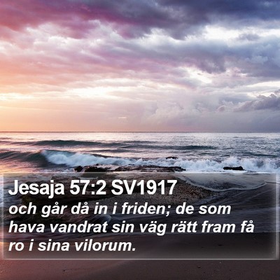 Jesaja 57:2 SV1917 Bible Verse Image