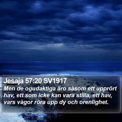 Jesaja 57:20 SV1917 Bible Verse Image