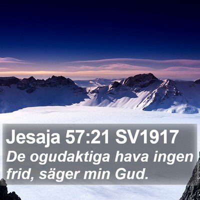 Jesaja 57:21 SV1917 Bible Verse Image