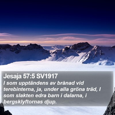 Jesaja 57:5 SV1917 Bible Verse Image