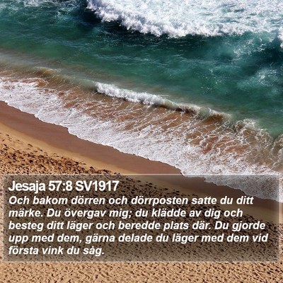 Jesaja 57:8 SV1917 Bible Verse Image