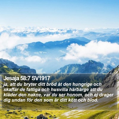 Jesaja 58:7 SV1917 Bible Verse Image
