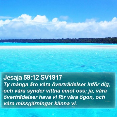 Jesaja 59:12 SV1917 Bible Verse Image