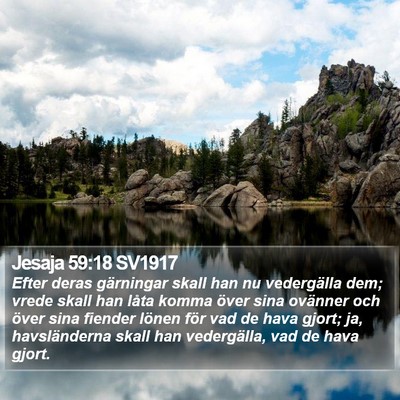 Jesaja 59:18 SV1917 Bible Verse Image