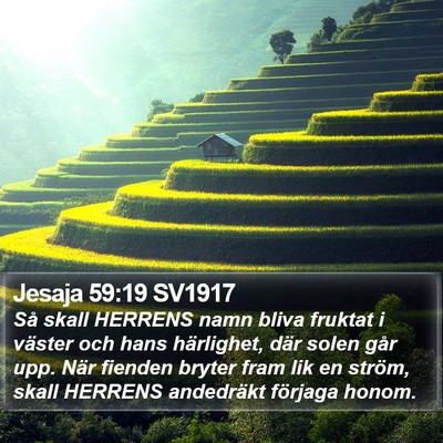 Jesaja 59:19 SV1917 Bible Verse Image