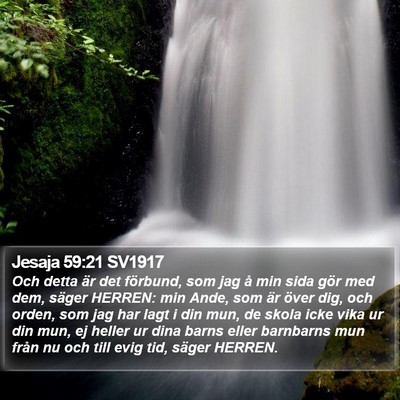 Jesaja 59:21 SV1917 Bible Verse Image