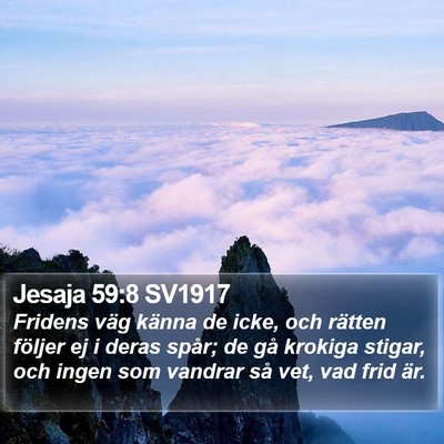 Jesaja 59:8 SV1917 Bible Verse Image