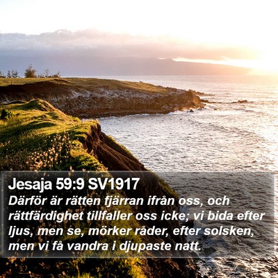 Jesaja 59:9 SV1917 Bible Verse Image