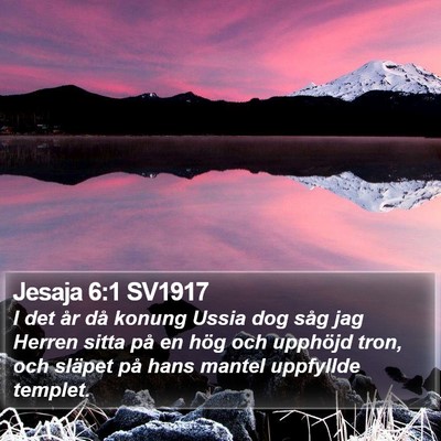 Jesaja 6:1 SV1917 Bible Verse Image