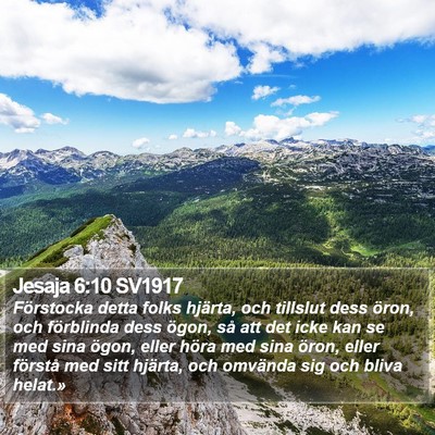 Jesaja 6:10 SV1917 Bible Verse Image