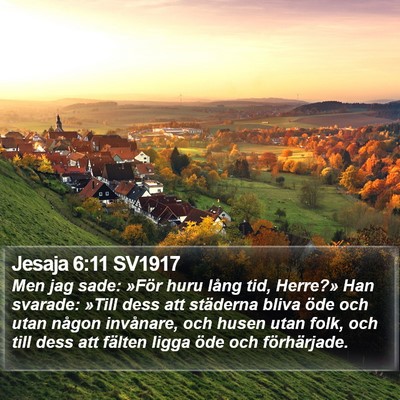 Jesaja 6:11 SV1917 Bible Verse Image