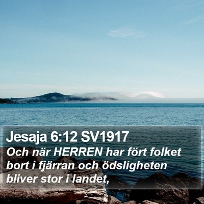 Jesaja 6:12 SV1917 Bible Verse Image