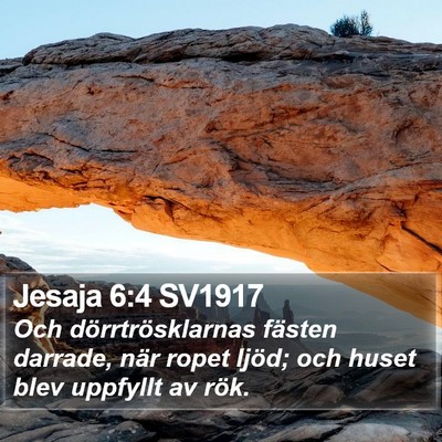 Jesaja 6:4 SV1917 Bible Verse Image