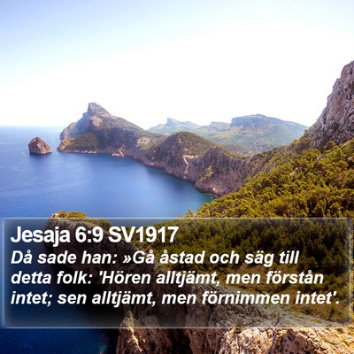 Jesaja 6:9 SV1917 Bible Verse Image