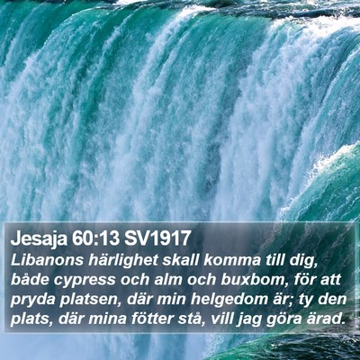 Jesaja 60:13 SV1917 Bible Verse Image