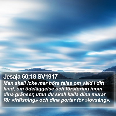 Jesaja 60:18 SV1917 Bible Verse Image