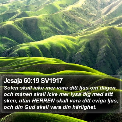 Jesaja 60:19 SV1917 Bible Verse Image