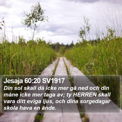 Jesaja 60:20 SV1917 Bible Verse Image