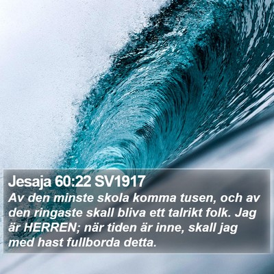 Jesaja 60:22 SV1917 Bible Verse Image