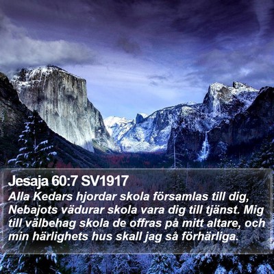 Jesaja 60:7 SV1917 Bible Verse Image