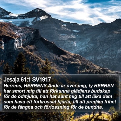 Jesaja 61:1 SV1917 Bible Verse Image