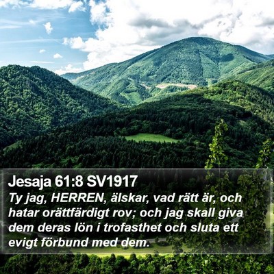 Jesaja 61:8 SV1917 Bible Verse Image