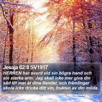 Jesaja 62:8 SV1917 Bible Verse Image