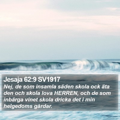 Jesaja 62:9 SV1917 Bible Verse Image