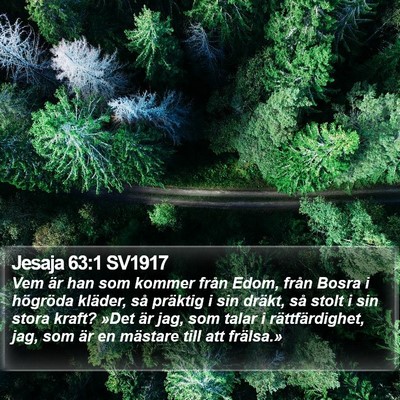 Jesaja 63:1 SV1917 Bible Verse Image