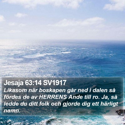 Jesaja 63:14 SV1917 Bible Verse Image