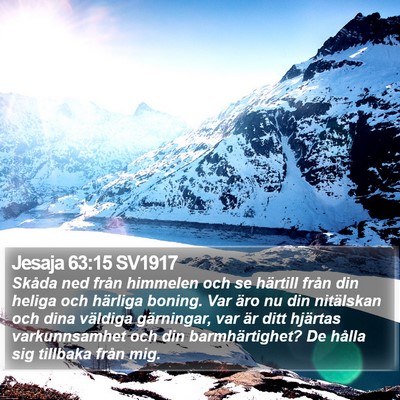 Jesaja 63:15 SV1917 Bible Verse Image