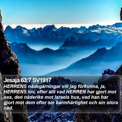 Jesaja 63:7 SV1917 Bible Verse Image