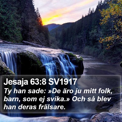Jesaja 63:8 SV1917 Bible Verse Image