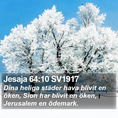 Jesaja 64:10 SV1917 Bible Verse Image
