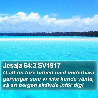 Jesaja 64:3 SV1917 Bible Verse Image