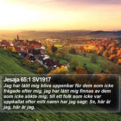 Jesaja 65:1 SV1917 Bible Verse Image