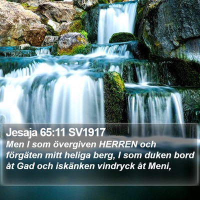 Jesaja 65:11 SV1917 Bible Verse Image