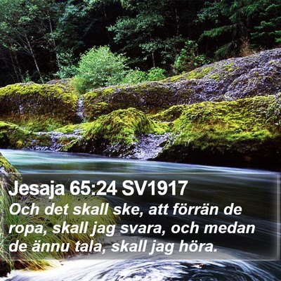 Jesaja 65:24 SV1917 Bible Verse Image